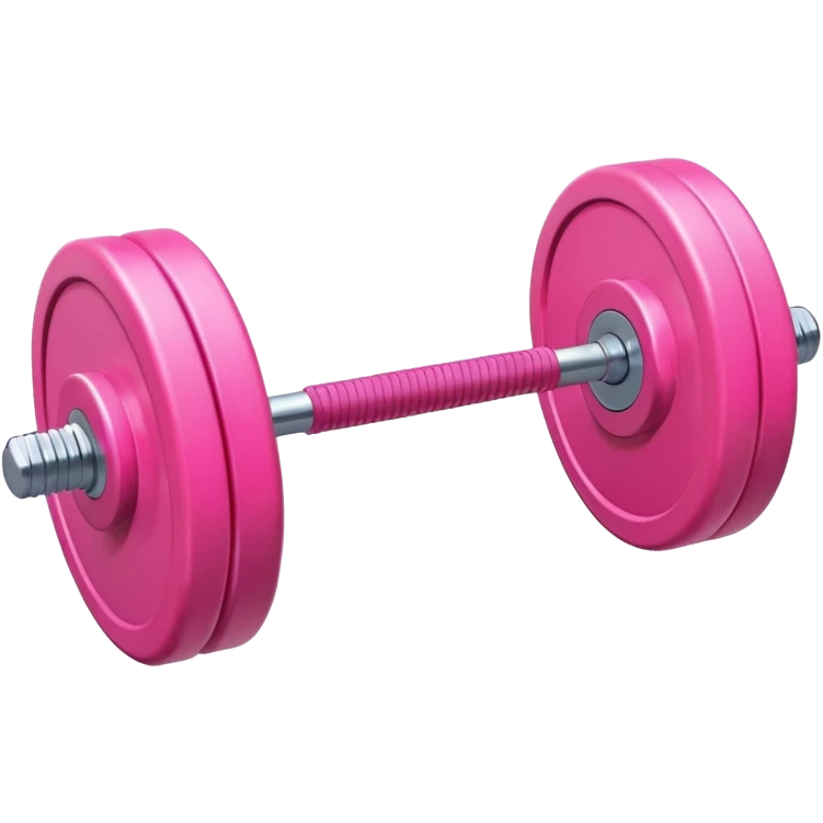 pink barbell emoji
