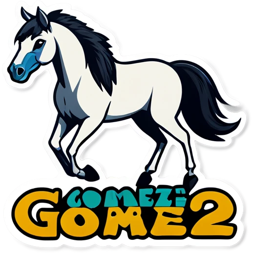 Horse that says “Gomez Family”  Weekend  emoji