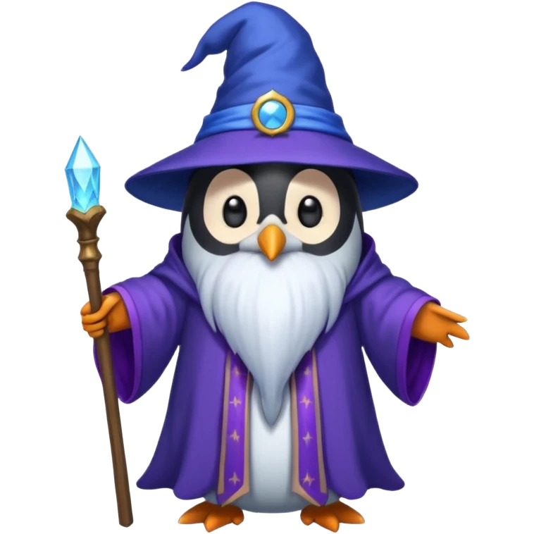 Penguin Wizard emoji