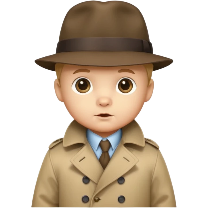 bear baby detective emoji