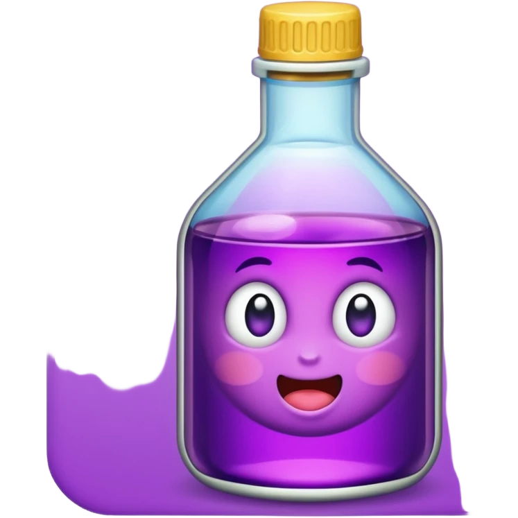 Cough syrup with purple sprite  emoji