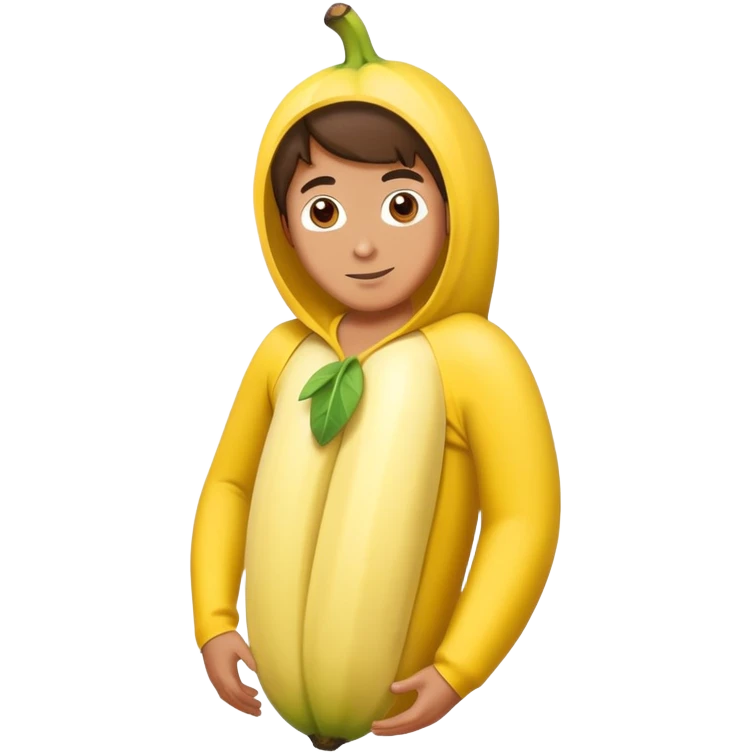person in a banana costume emoji