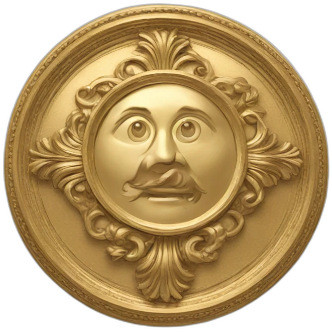 Victorian era medallion emoji