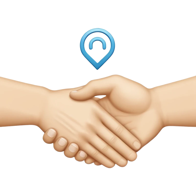 two white hands in a secret handshake emoji