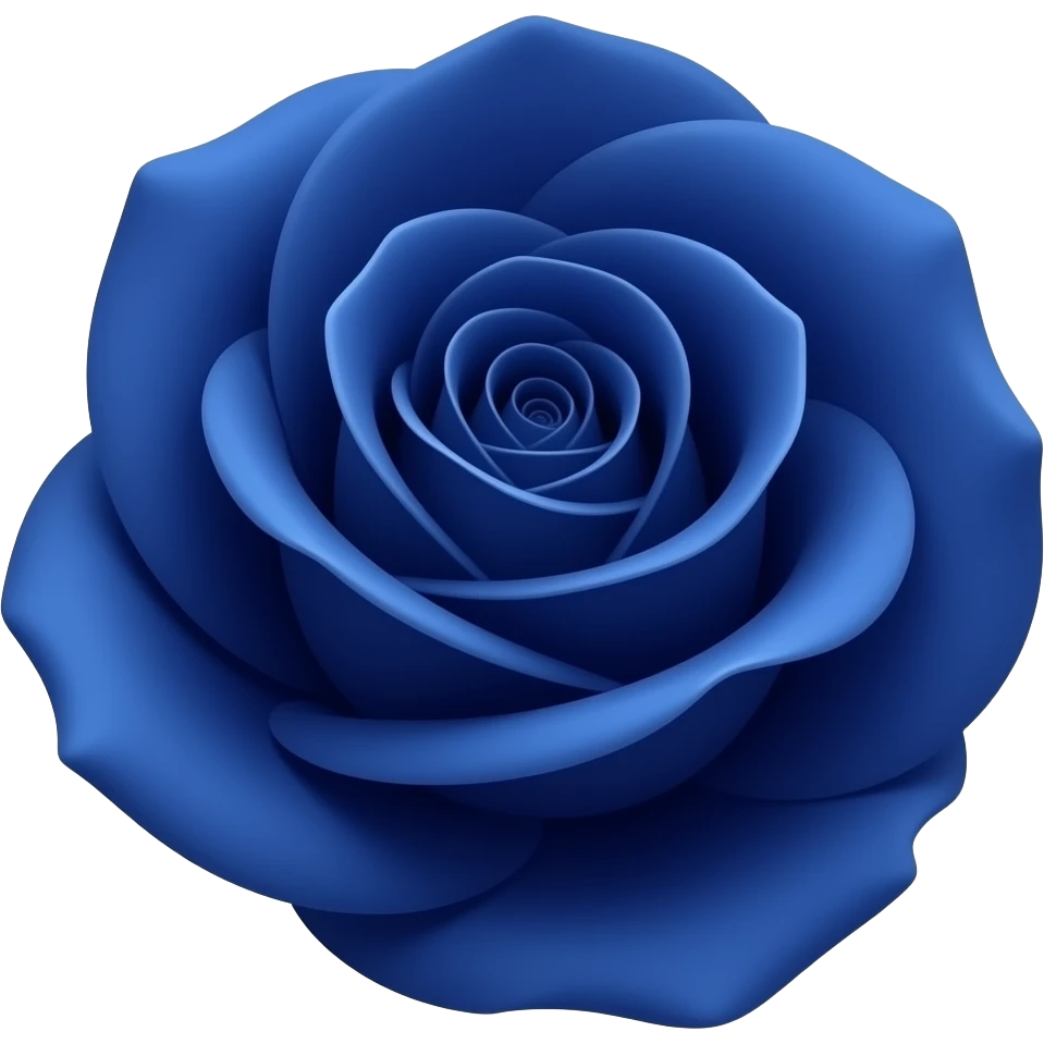 Dark blue rose emoji