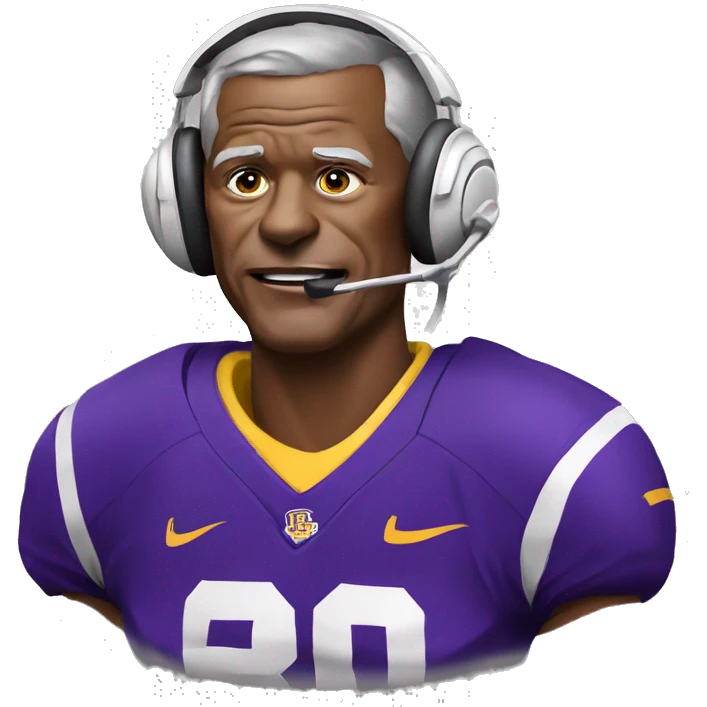 LSU football coach O emoji