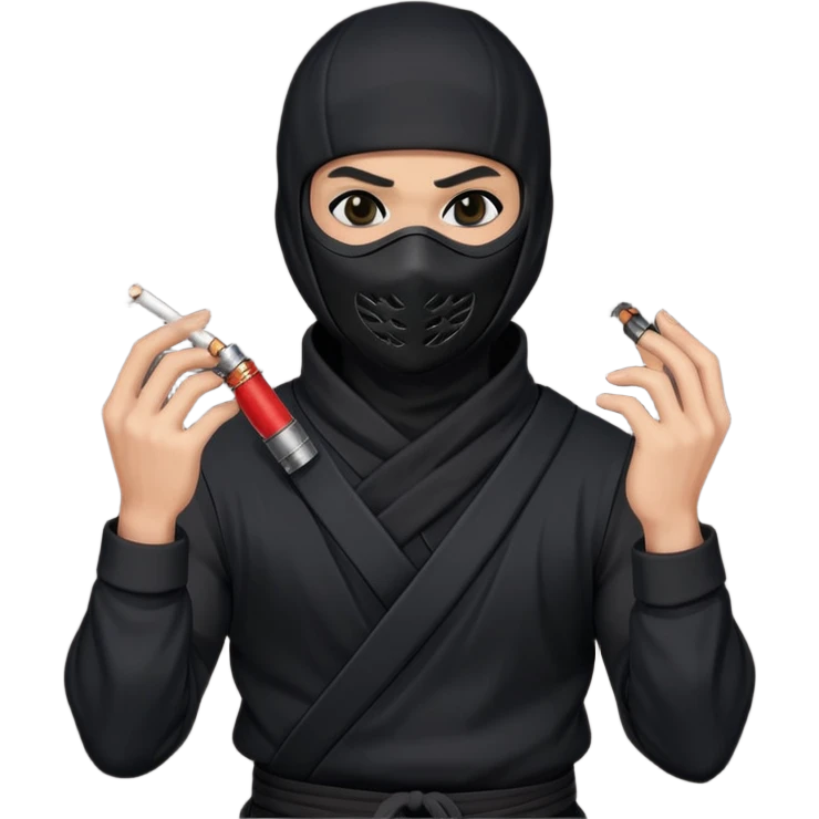 smoke bomb ninja emoji
