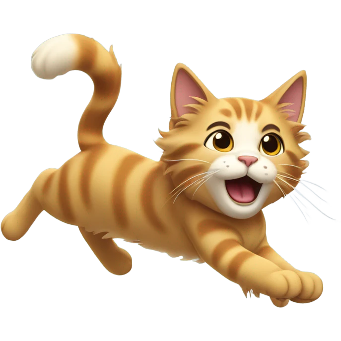 Flying cat emoji