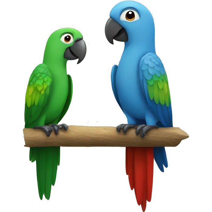 Parrot meeting emoji