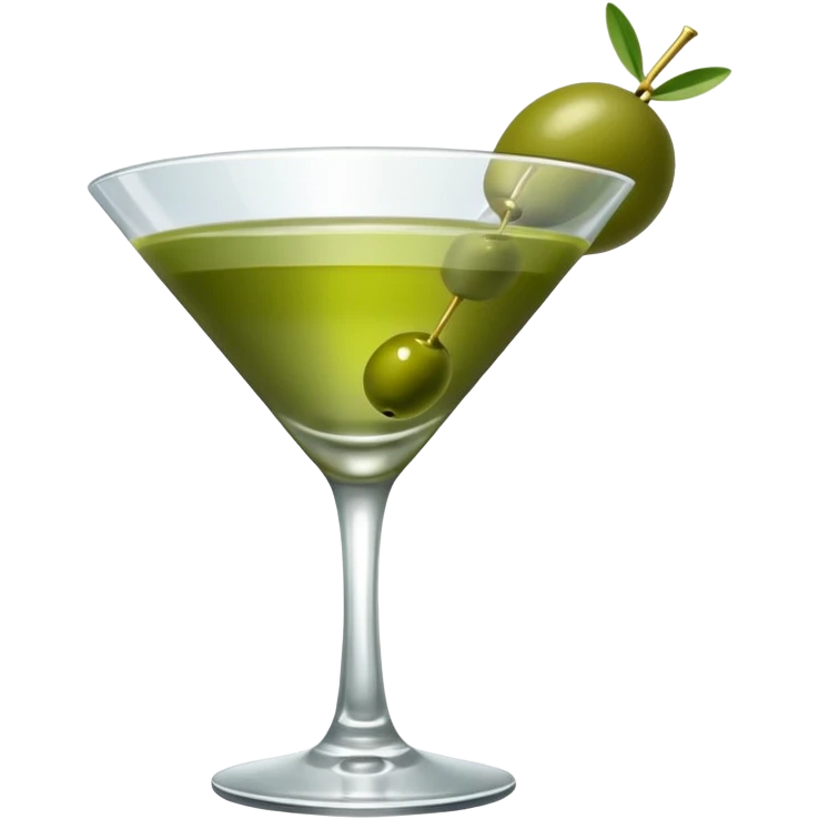 Olive martini drink  emoji