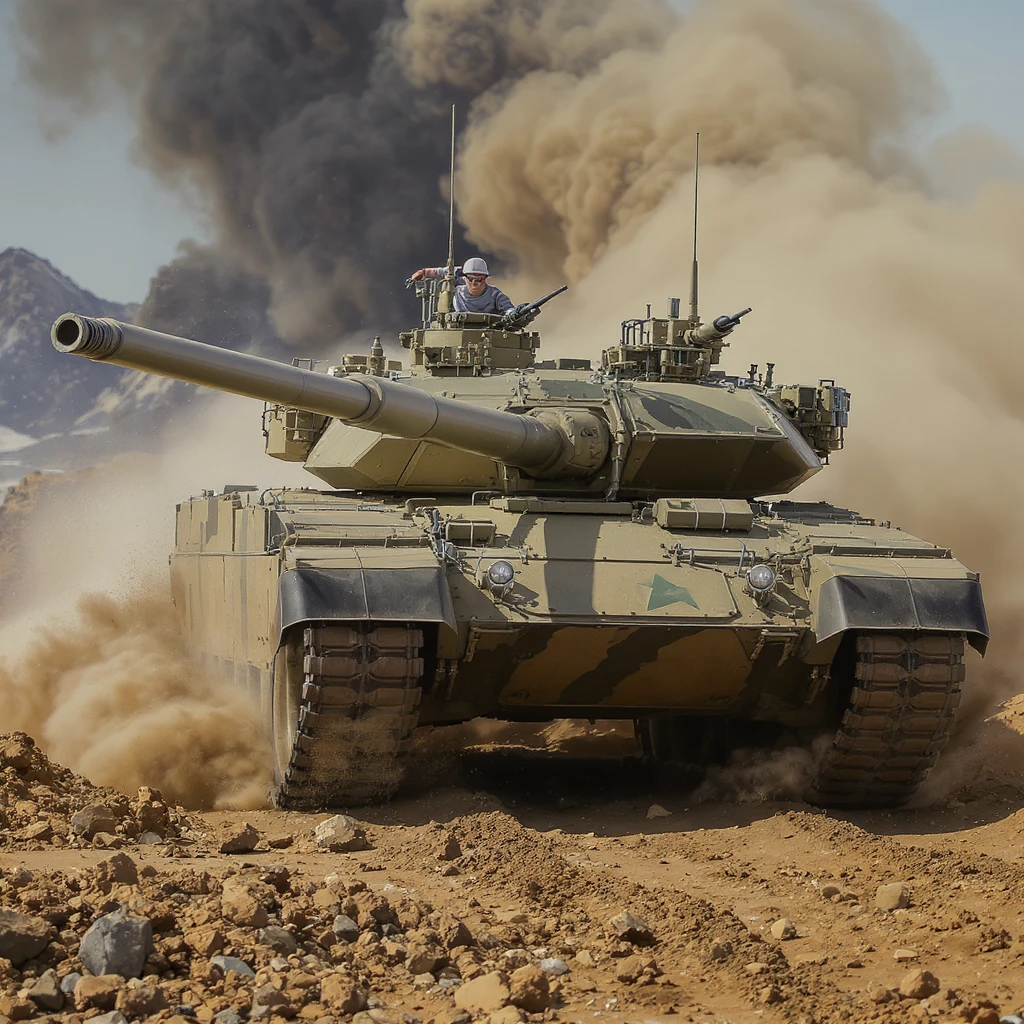 realistic military style tank emoji