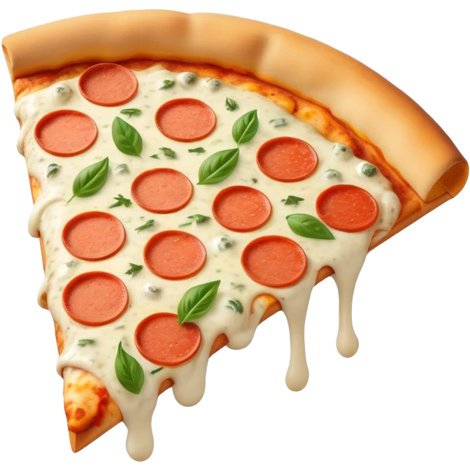 Pizza made out of ranch emoji