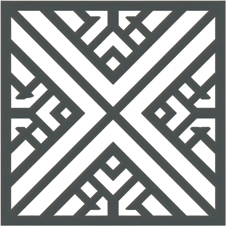 "Adinkra symbol, geometric pattern, minimalist, flat design, single color, 128x128px, no gradient, African traditional art style, simple lines" emoji