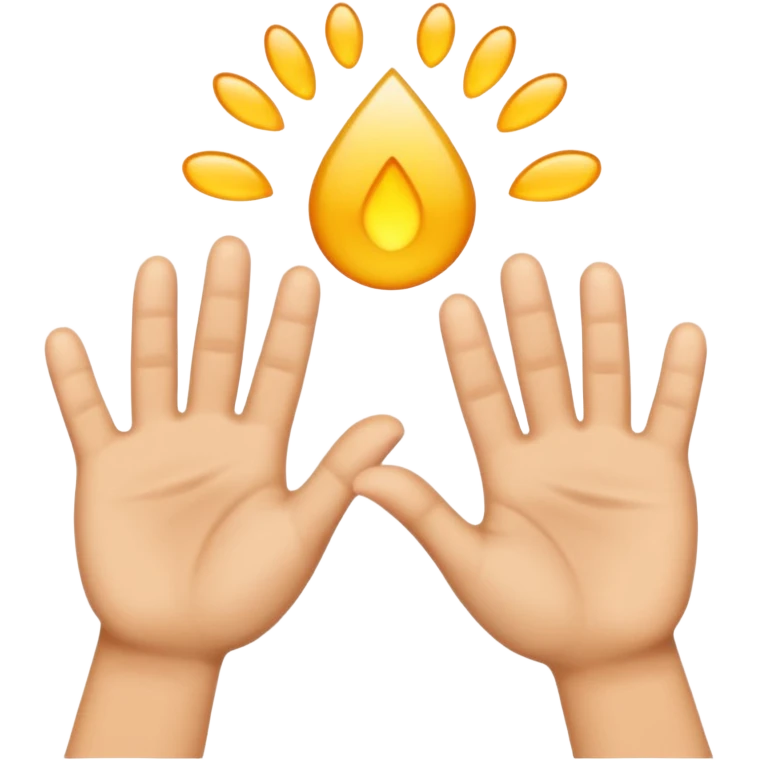 Two hands going up and down emoji