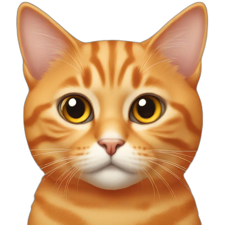 Cat orange emoji