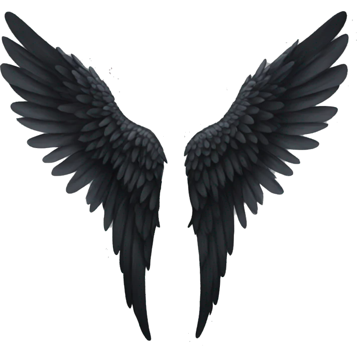 black angel wings emoji