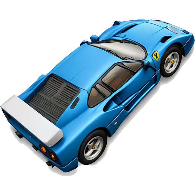 Ferrari F40 back view emoji