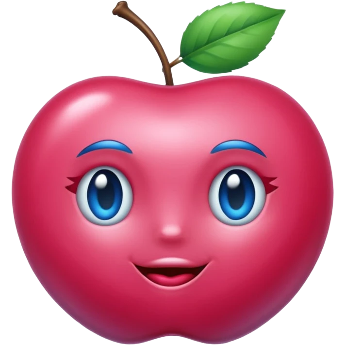Une  cerise bleu.    Ils 8 emoji