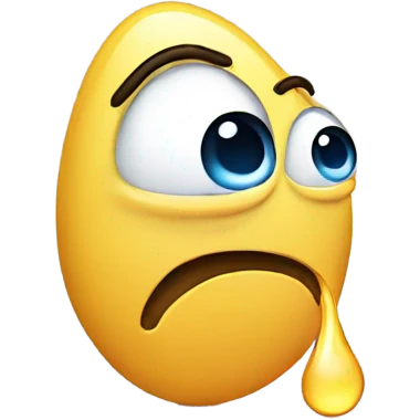 Crying emoji farting  emoji