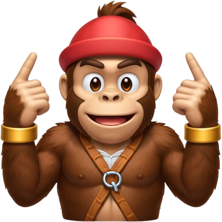 donkey kong making 👌 emoji