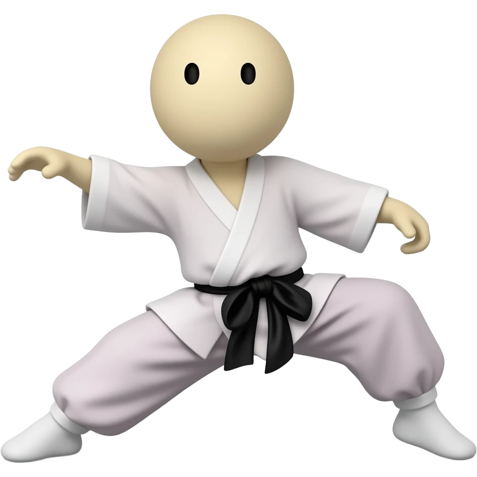 Stick man doing Siu celebration emoji