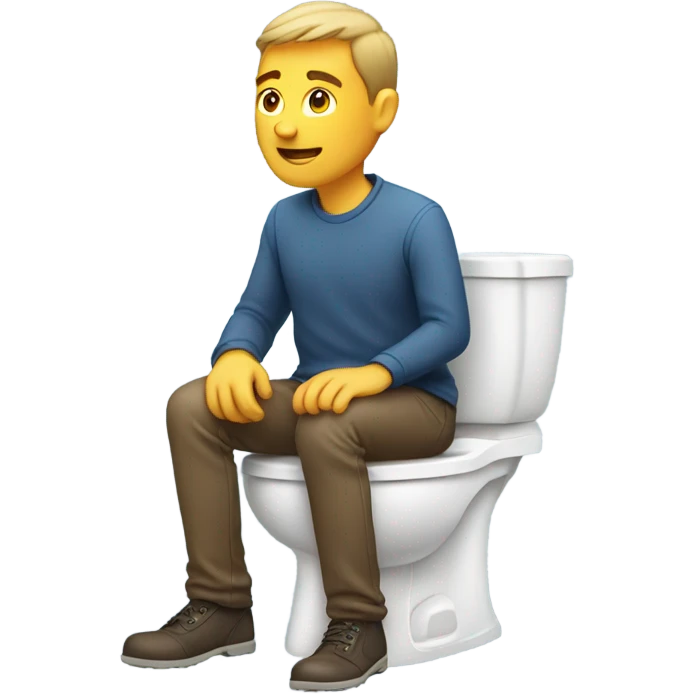 Guy on the toilet emoji