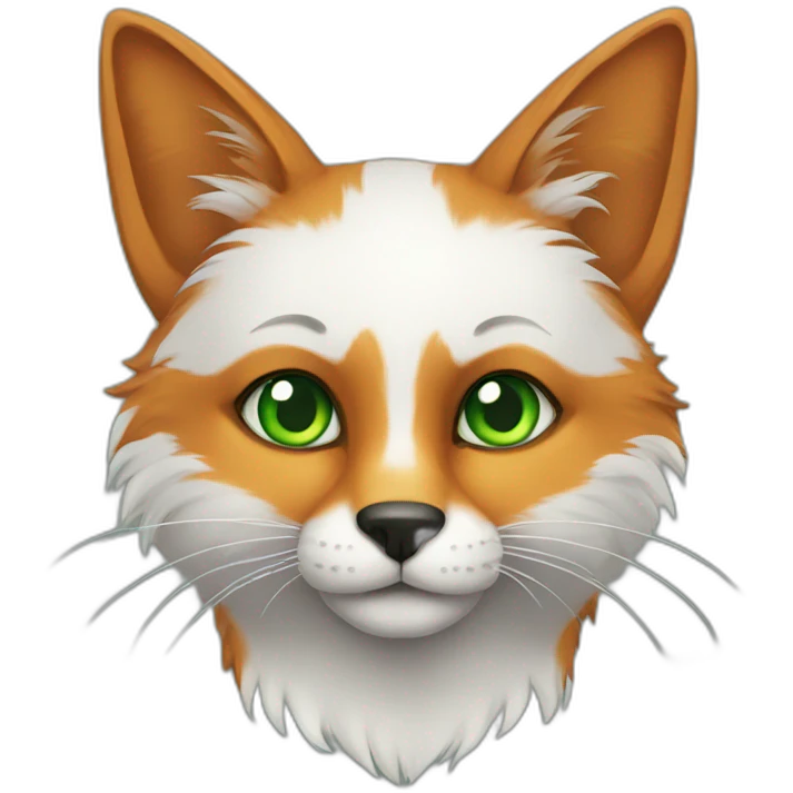 Cat-fox-greeneyes emoji