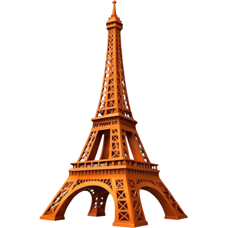 Orange Eiffel Tower emoji