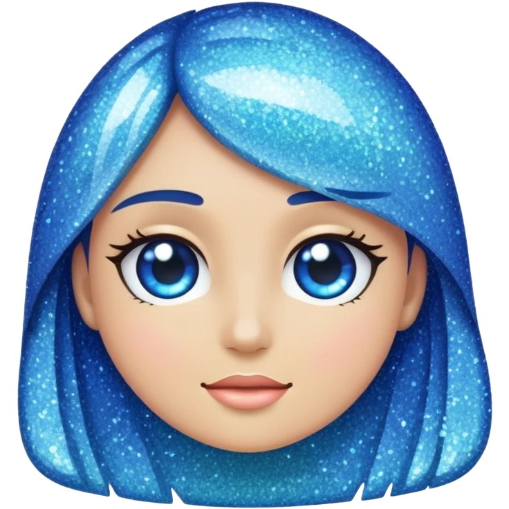 Sparkle blue 💯 emoji