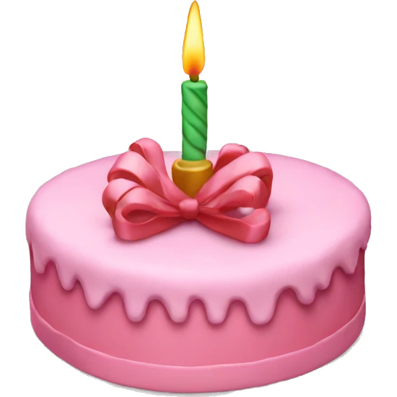 Pink Christmas Cake emoji
