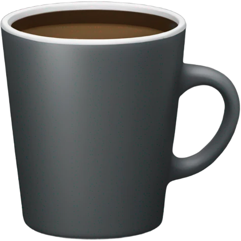 coffee emoji in color #333333. no extra color than this emoji