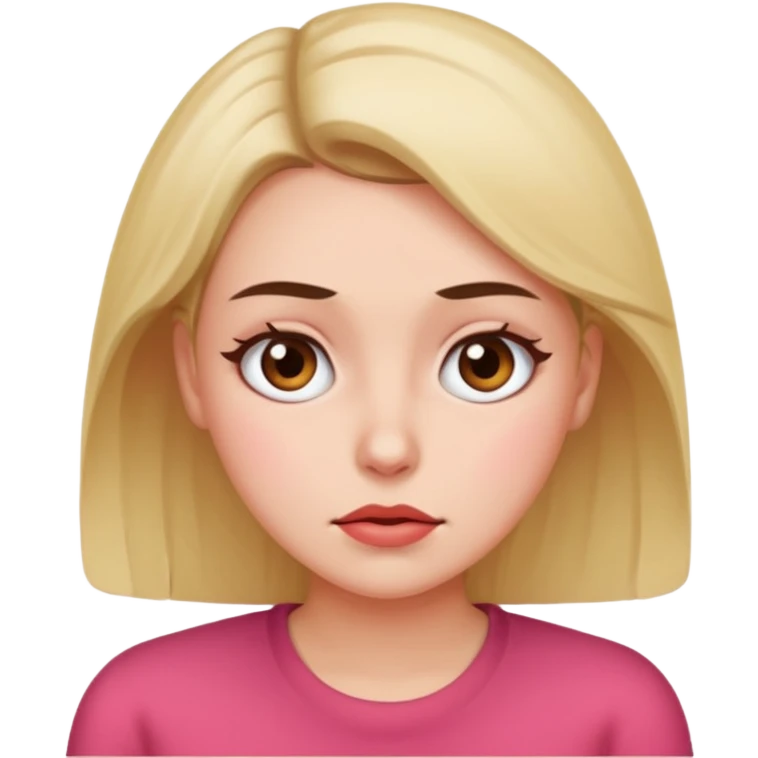 blushing& pretending to be uninterested by rolling eyes emoji
