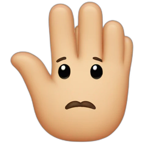 Finger as mustache  emoji
