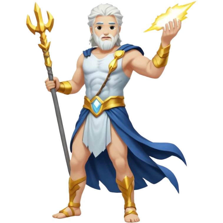 fullbody god ZEUS, standing still emoji
