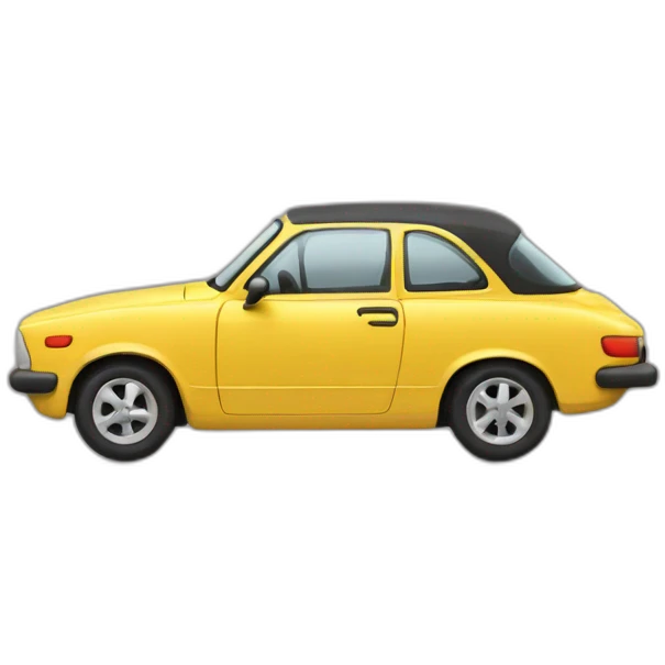 Une voiture emoji