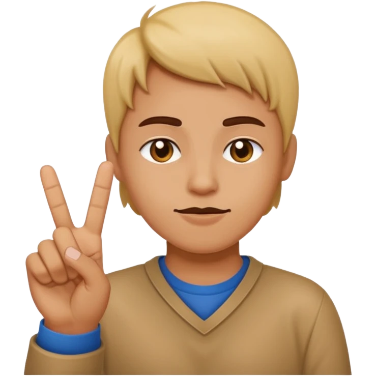 Een mix van een smiley die een middelvinger op steekt en deze: 🥰 emoji