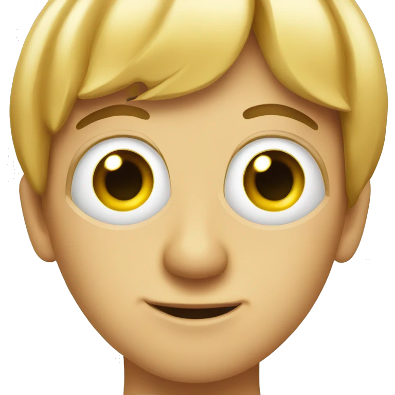 a mobile with cute eye emoji