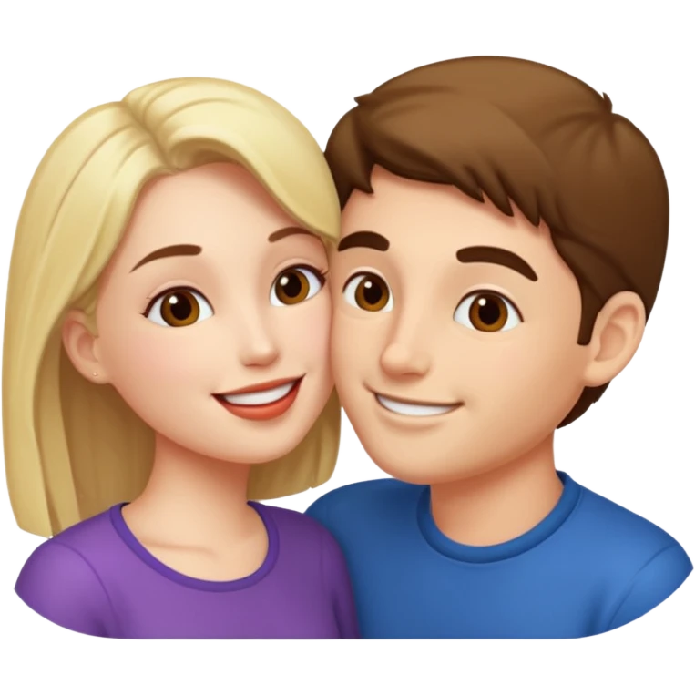 dosn adultos besandose emoji