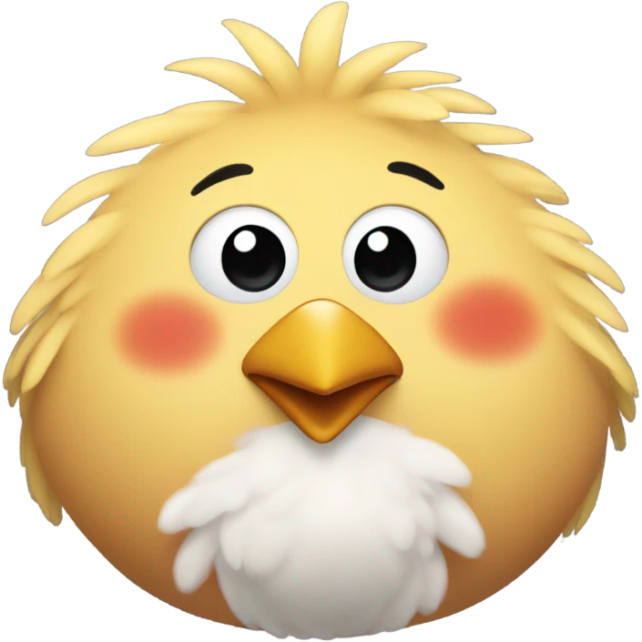 Fat chicken emoji