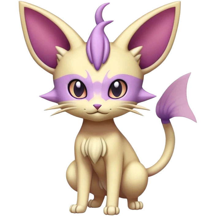 Espeon-Meowth-Delcatty-Fakémon-hybrid-creature (full body)  emoji