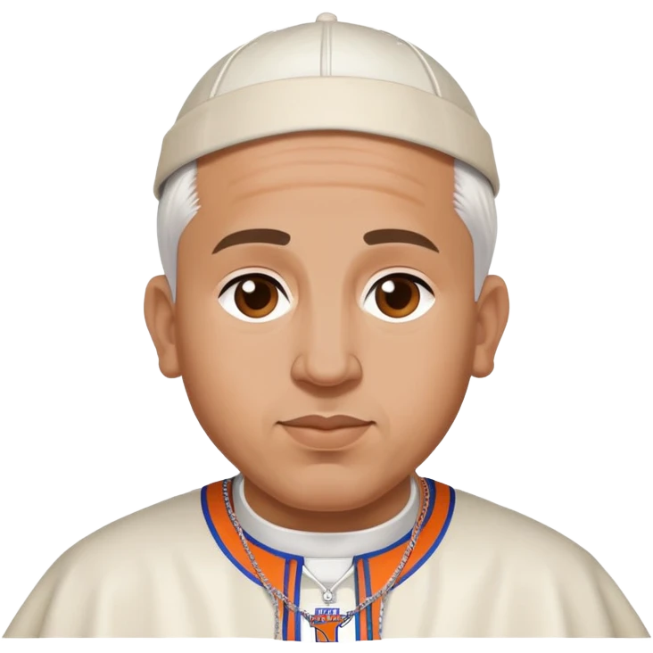 Pope in a New York Knicks jersey  emoji