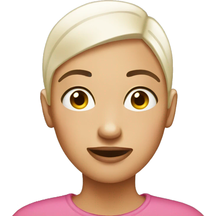 women bald emoji the expression with a Raised Eyebrow Emoji emoji