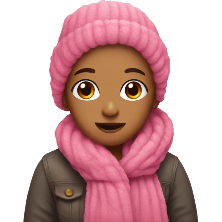 Pink and cozy emoji