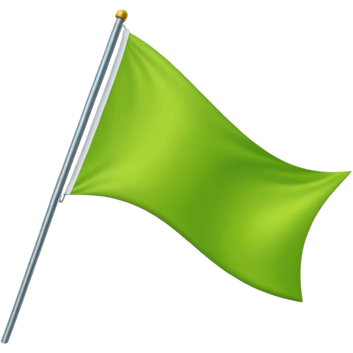 Lime Green triangle flag emoji