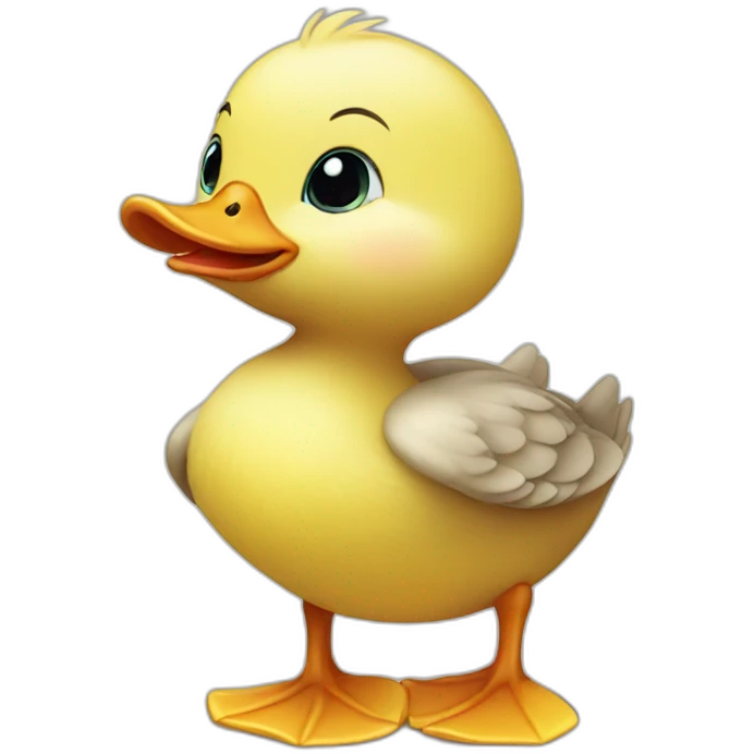 super cute baby duck emoji