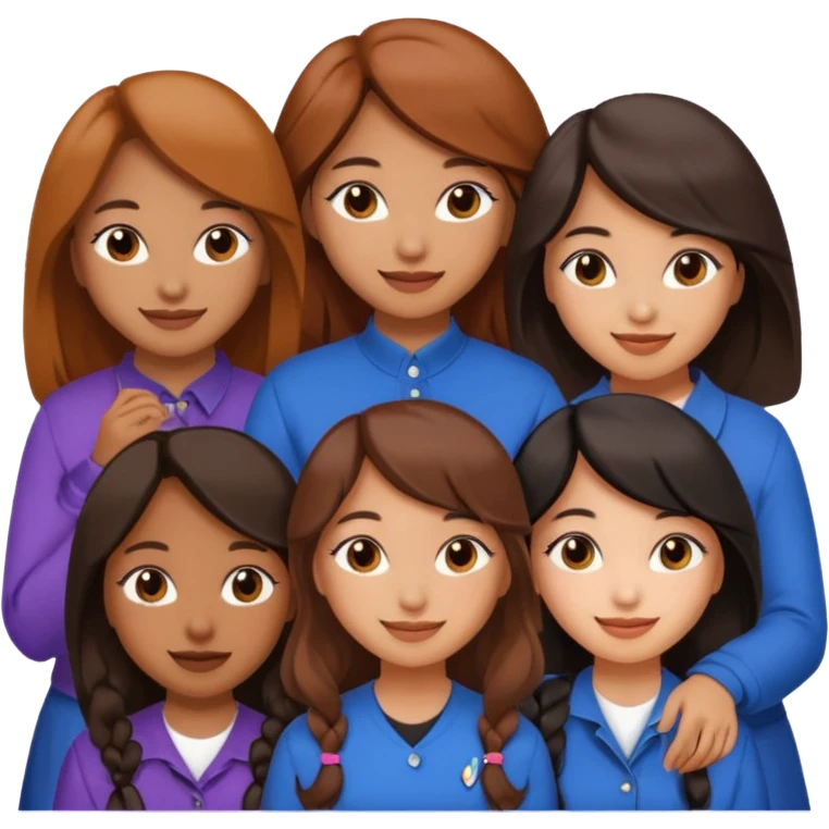 Katseye music group 6 members all girl 2 brown girl 1 korean 1 latina emoji