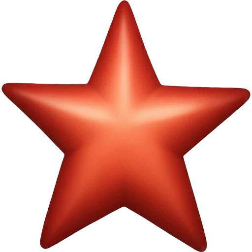 RED STAR emoji