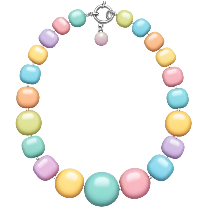 Pastel Candy necklace emoji