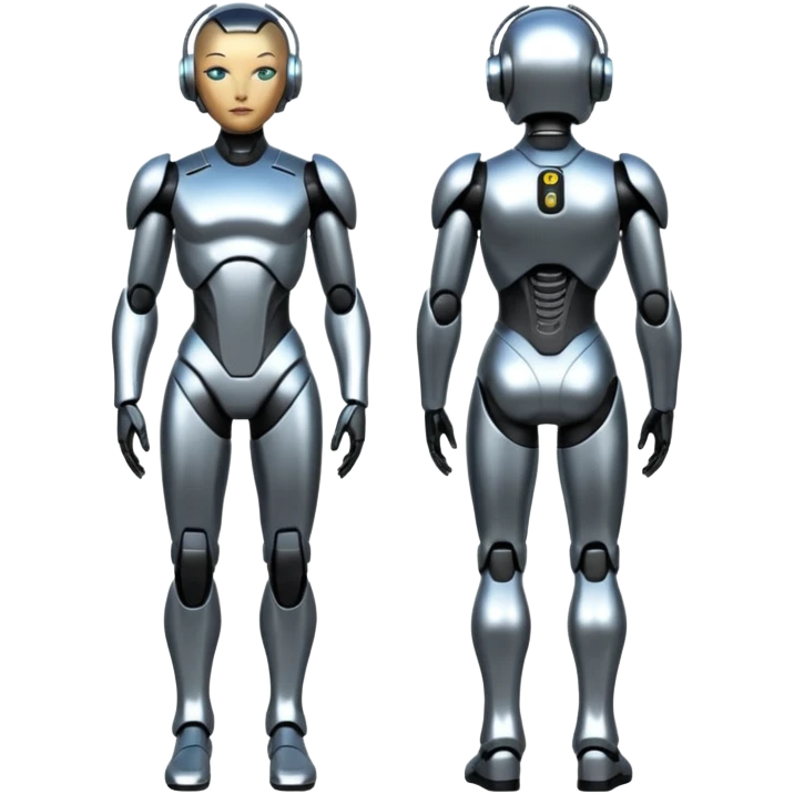 full body synthoid, futuristic android emoji