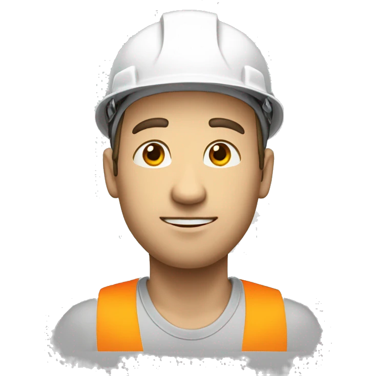 A braver man, white skin, with a construction hat emoji